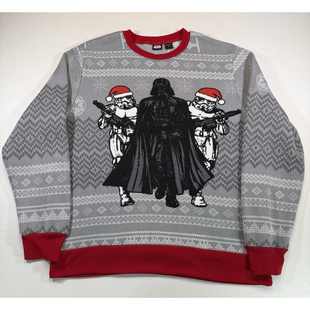 Star Wars Darth Vader Ugly Christmas Sweater XL Holiday Fleece